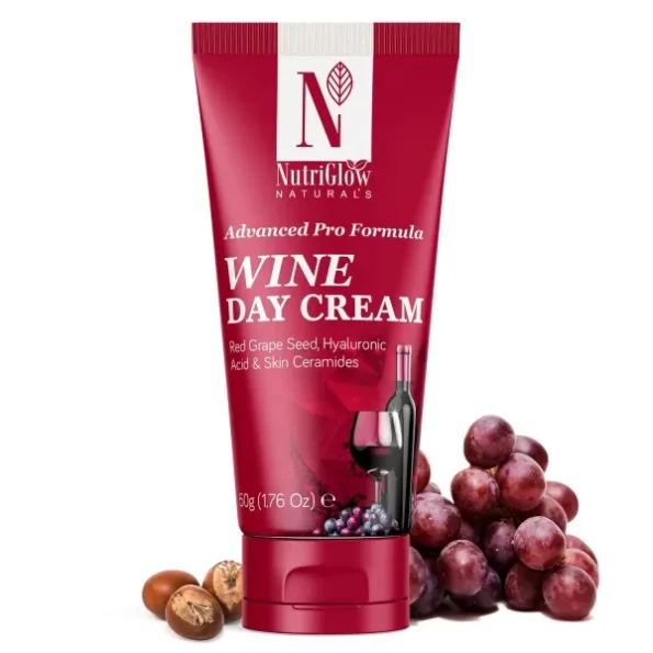 NutriGlow Natural's Advanced Pro Formula Wine Day Cream (50 g) available on Herbkart