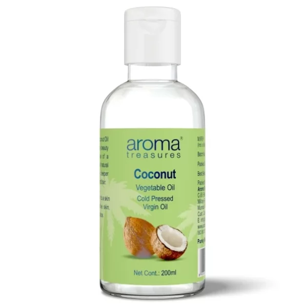 Aroma Treasures Cold Pressed Virgin Coconut Oil - 200Ml, Herbkart8t761o6XUqjADL.webp, Herbkart8t761o6XUqjADL