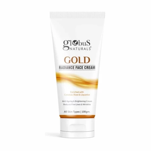 Globus Naturals Gold Radiance Anti Ageing & Brightening Face Cream, 100 gms, Herbkart8t751Y20jd90DGL.webp, Herbkart8t751Y20jd90DGL