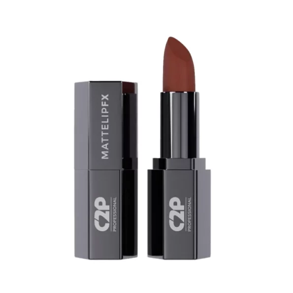 C2P Pro Lipsticks For Women Waterproof Long Lasting Nude Brown Creamy Matte Bullet Lip Crayon Lipstick - 3.5g available on Herbkart