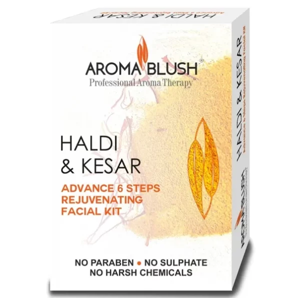 Aroma Blush Haldi & Kesar Advanced Facial Kit (6Steps) 65 gm, Herbkart8t771MGciy7BSL.webp, Herbkart8t771MGciy7BSL