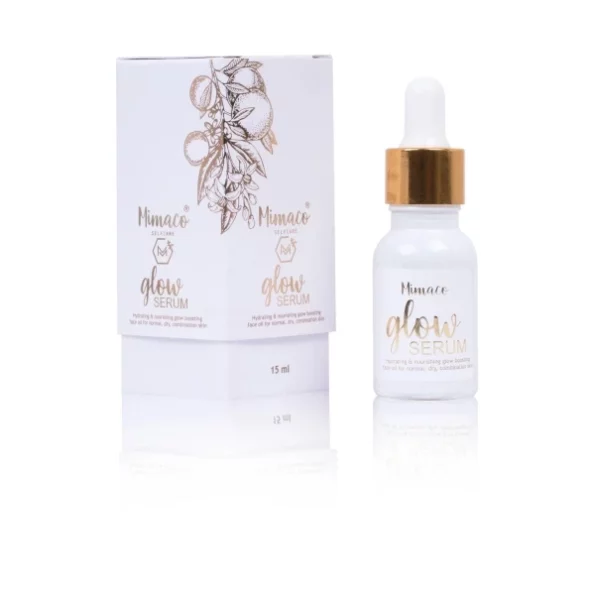 Mimaco Selfcare GLOW FACE OIL SERUM with orange oil, jojoba oil and geranium (15 Ml) available on Herbkart