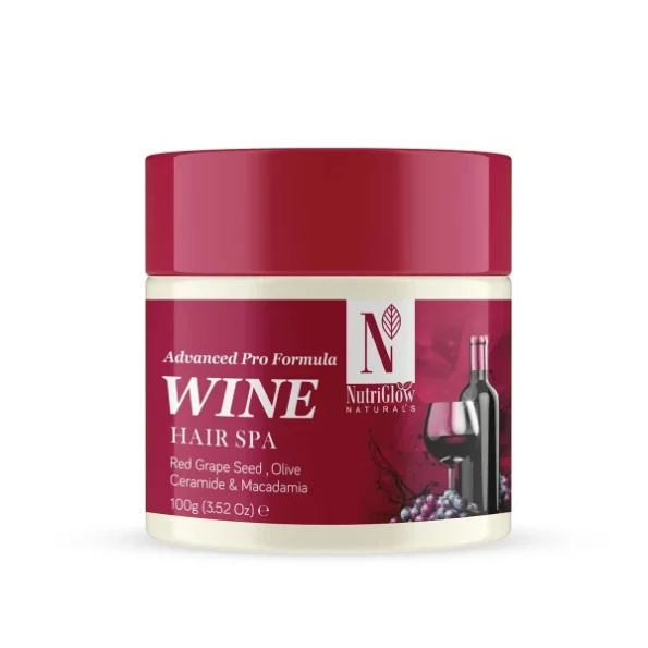 NutriGlow Natural's Advanced Pro Formula Wine Hair Spa (100 g) available on Herbkart