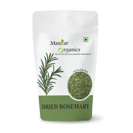 ManHar Organics Dried Rosemary Leaves 100g - Aromatic & Flavorful Herb, Perfect for Cooking, Seasoning, and Herbal Teas