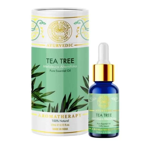 Divine Aroma Tea Tree 100% Pure & Natural Essential Oil 10ml available on Herbkart