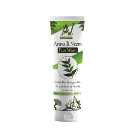 Aravalli Neem Face Wash For Oily Skin, Anti-Acne, Reduces Pimples & Purifies Skin | Face Wash For Men & Women | Bright, Clear & Glowing Skin | For Normal to Sensitive Skin (100ml)