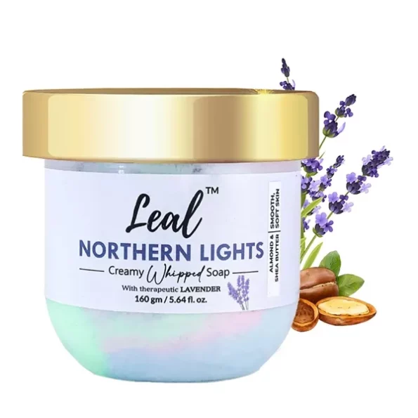 Leal Cosmetics Whipped Soap, Northern Lights Lavender Bath Cream Soap - 160 gm available on Herbkart