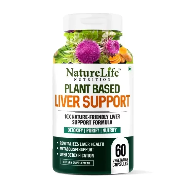 Nature Life Nutrition Plant Based Liver Support with Milk Thistle, Dandelion, Ginger, Turmeric & 11 Herbal Extracts, 60 Veg Capsules, Herbkart8t761PANB0FgiL.webp, Herbkart8t761PANB0FgiL