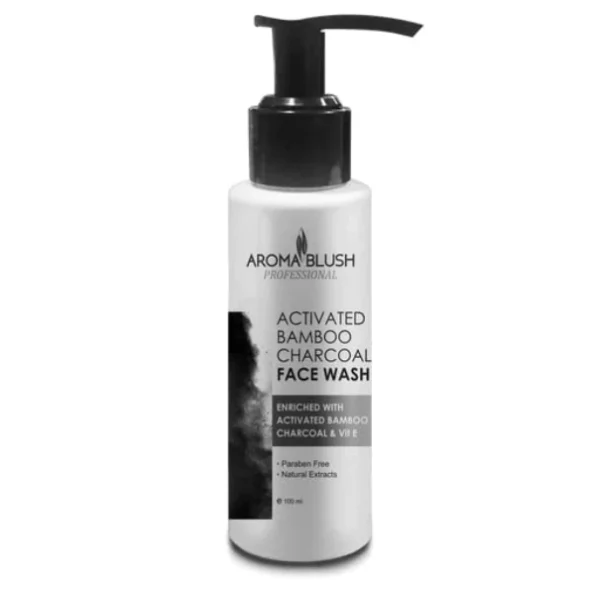 Aroma Blush Activated Bamboo Charcoal Face Wash - 100ml, Herbkart8t731fTLKe-f4L.webp, Herbkart8t731fTLKe f4L