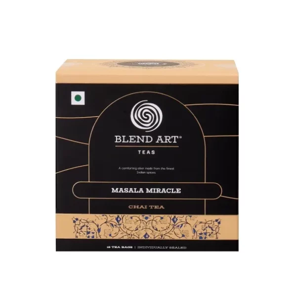 Blendart Masala Chai Tea Bags with Cardamom, Ginger, Black Pepper, Clove, 15 Pyramid Tea Bags, Herbkart8t7712wPDfzbhL.webp, Herbkart8t7712wPDfzbhL