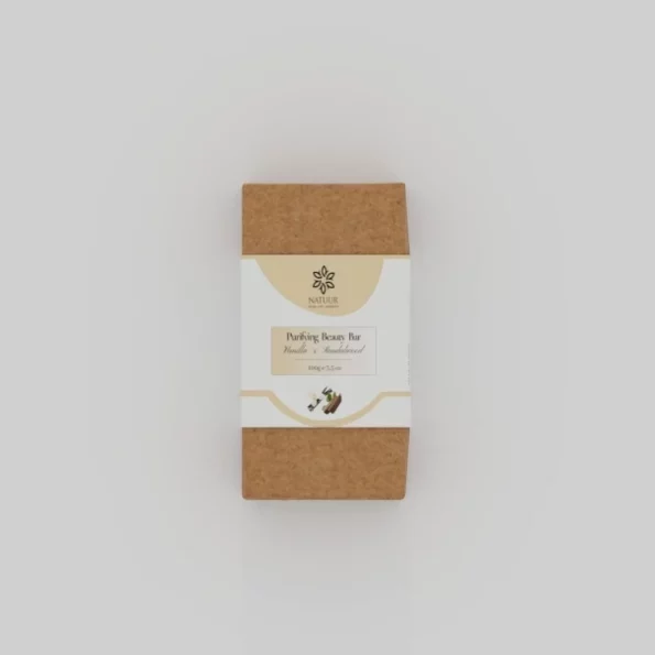 NATUUR - Vanilla & Sandalwood Purifying Soap - 100g available on Herbkart