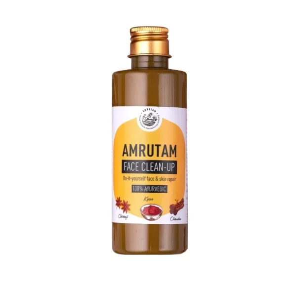 AMRUTAM Face Clean Up - DIY Skin Repair & Detox Kit with Almonds, Haldi & Kesar, 200ml, Herbkart8t771L4P6xwuTL.webp,