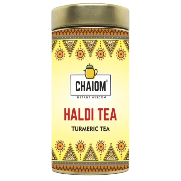 ChaiOm - Turmeric (Haldi) Tea with Lemongrass 100gm available on Herbkart