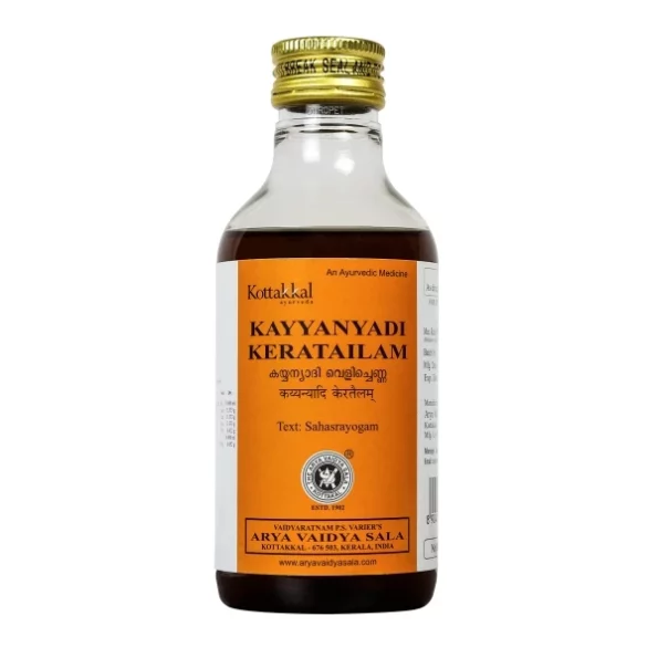 Kottakkal Ayurveda Kayyanyadi Kera Tailam Oil - 200 ml, Herbkart8t7719cSHI95GL.webp, Herbkart8t7719cSHI95GL