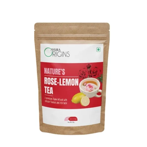 Ayura Origins Nature's Rose - Lemon Tea - Refreshing Citrus Blend - 50g, Herbkart8t771AkGWEuU5L.webp, Herbkart8t771AkGWEuU5L