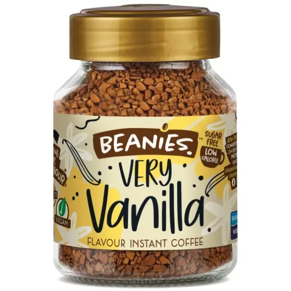 Beanie |Instant Flavoured Coffee Very Vanilla, 50 g available on Herbkart