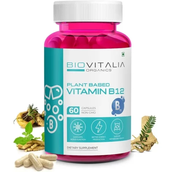 Biovitalia Organics Plant Based Vitamin B12 Capsule - 60 Vegan Capsules, Herbkart8t771oaysRXqfL.webp, Herbkart8t771oaysRXqfL