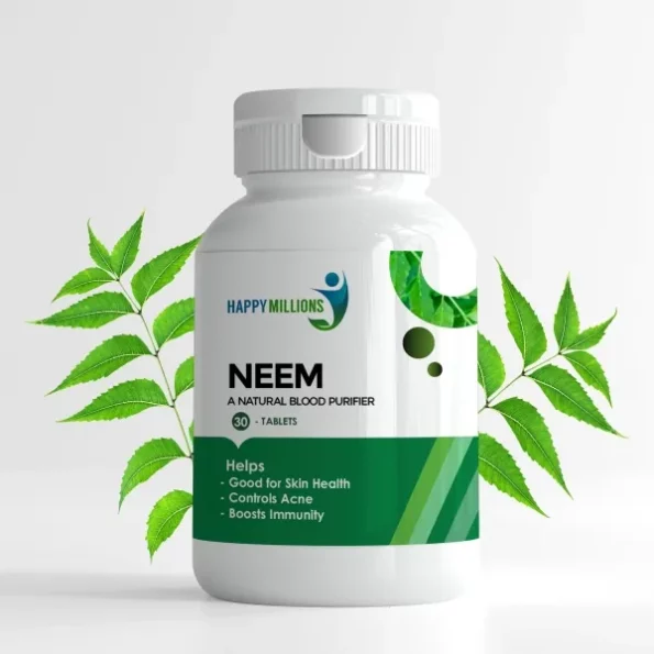 HappyMillions Neem Tablets 30 Tablets, Herbkart8t771pJwrCiw1L.webp, Herbkart8t771pJwrCiw1L