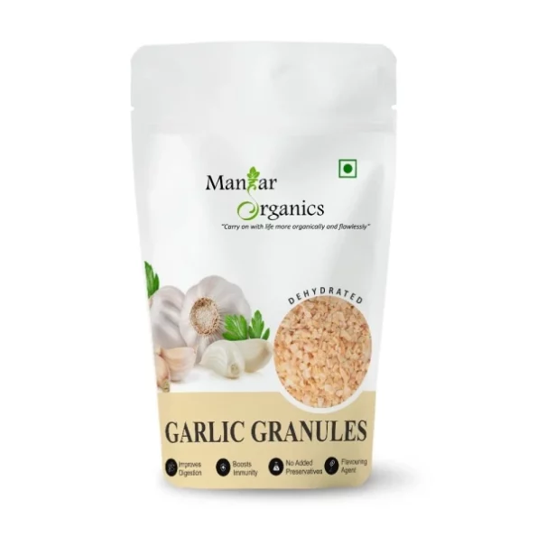 ManHar Organics Dried Garlic Granules 100g available on Herbkart