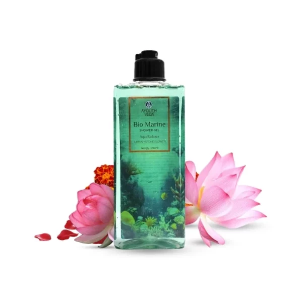 Ayouthveda Bio Marine Shower Gel - 250ml available on Herbkart