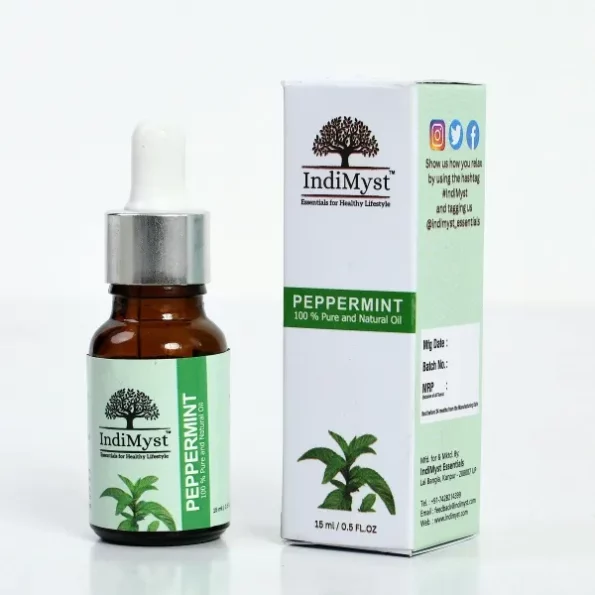 IndiMyst Peppermint Essential Oils - 15 ml available on Herbkart