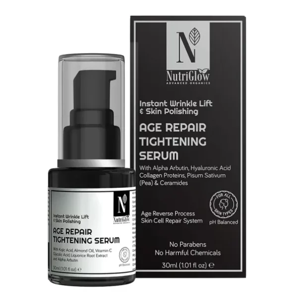 Nutriglow Advanced Organics Age Repair Tightening Serum, 30ml, Herbkart8t761sGMnB6gUL.webp, Herbkart8t761sGMnB6gUL