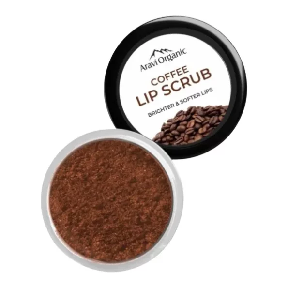 Aravi Organic Coffee Lip Scrub - 15 gm available on Herbkart