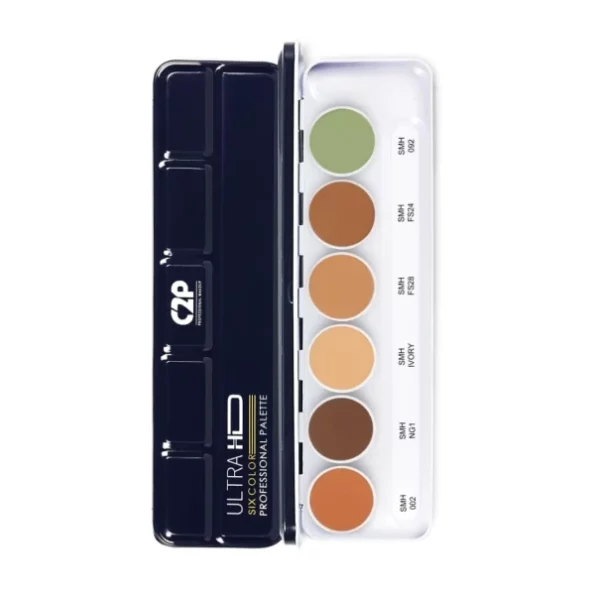 C2P Pro Foundation for Face Makeup, Ultra HD 6 in 1 Camouflage Concealer Corrector Palette - 21g, Herbkart8t751GXKCUtWhL.webp, Herbkart8t751GXKCUtWhL