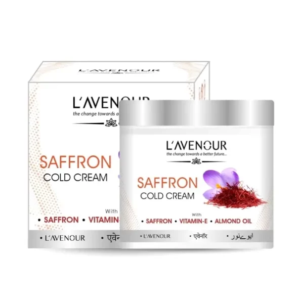 L'avenour Saffron Cold Cream, with Vitamin E, Saffron & Almond Oil, 100 ml available on Herbkart