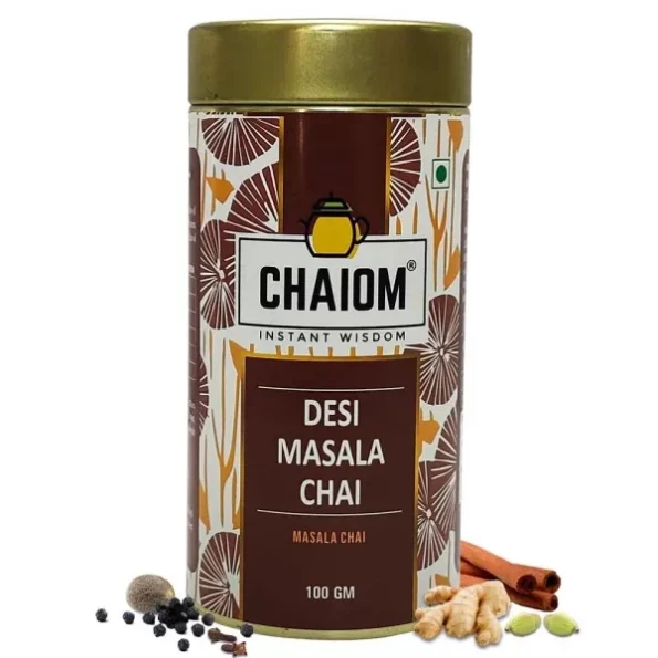 Desi Masala Chai Black Tea - 100gm loose tea available on Herbkart