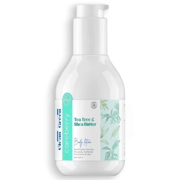 Careberry Tea Tree & Shea Butter Body Lotion - 200ml, Herbkart8t761E5Tp3m0QL.webp, Herbkart8t761E5Tp3m0QL