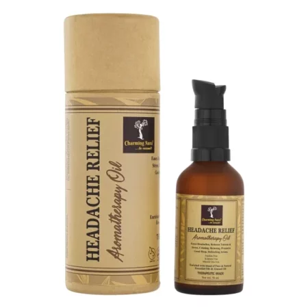 Charming Aura - Headache Relief Aromatherapy Oil- Eases Headache, Releases Tension & Stress, Promotes Good Sleep, Refreshing Aroma