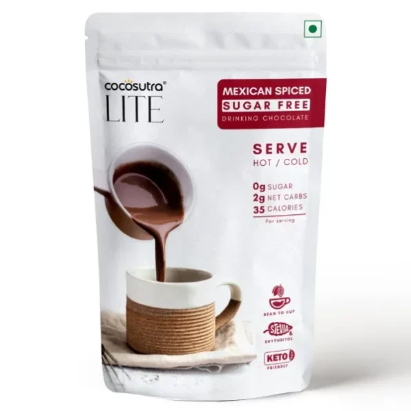 Cocosutra Sugar Free Drinking Chocolate Mix - Mexican Spiced 200 g, Herbkart8t761yNXnQtdkL.webp, Herbkart8t761yNXnQtdkL