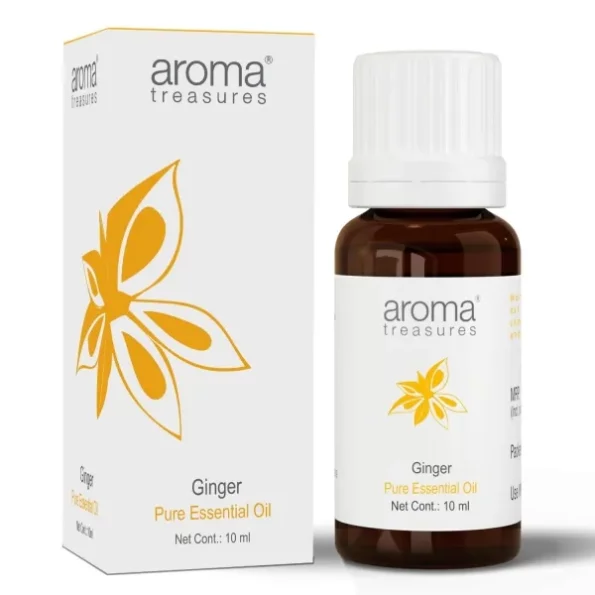 Aroma Treasures Ginger Essential Oil - 10ml, Herbkart8t761x0bVnSL20L.webp,