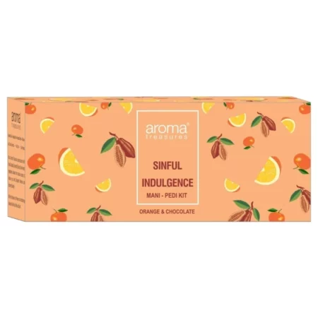Aroma Treasures Sinful Indulgence Mani-Pedi Kit, Orange and Chocolate, 87 g