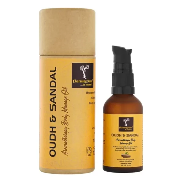 Charming Aura- Sandalwood & Oudh Aromatherapy Massage Oil, Herbkart8t791pBBRCs-BL.webp, Herbkart8t791pBBRCs BL