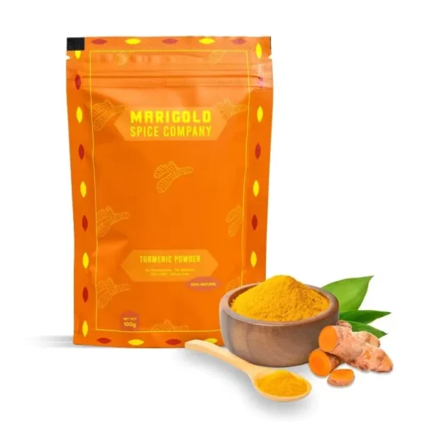 Marigold Spice Pure Turmeric Powder 100 gm available on Herbkart