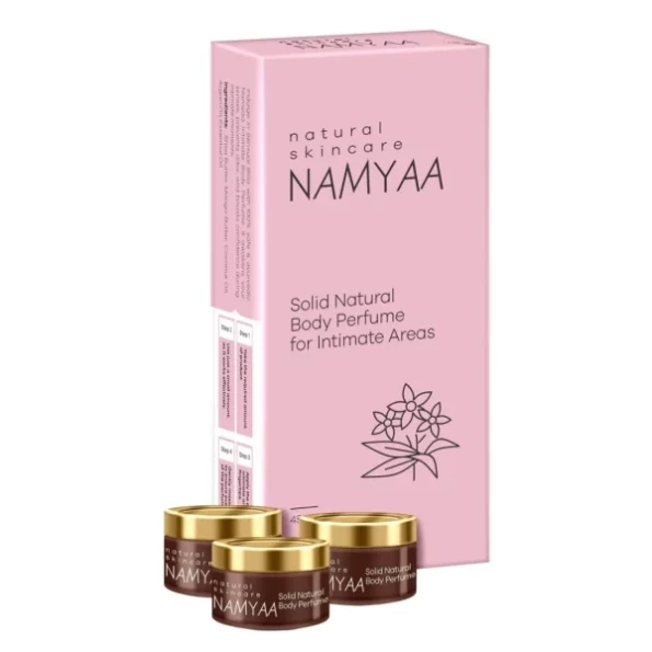 Namyaa Solid Natural Body Perfume For Sensitive Areasn (Pack Of 3) - Floral available on Herbkart