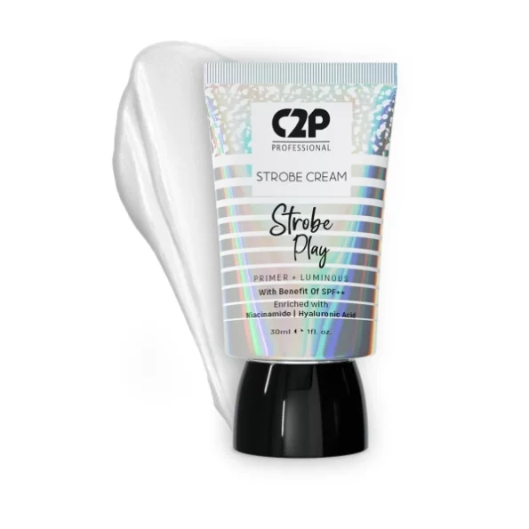 C2P Pro Strobe Cream for Face Glow With Niacinamide & Hyaluronic Acid 3 in 1 Formula Moisturizer, Silver 30g, Herbkart8t751rKytFQ05L.webp, Herbkart8t751rKytFQ05L