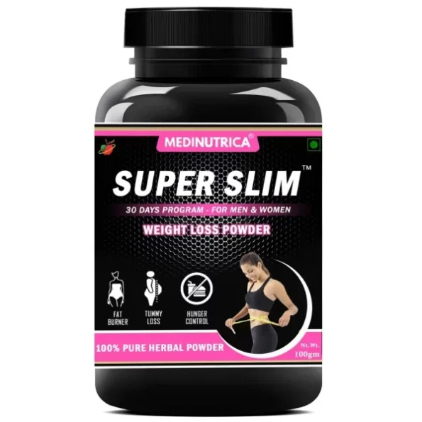 MEDINUTRICA Super Slim Herbal Weight Loss Powder -100 Gram, Herbkart8t761xYZTDm6gL.webp,