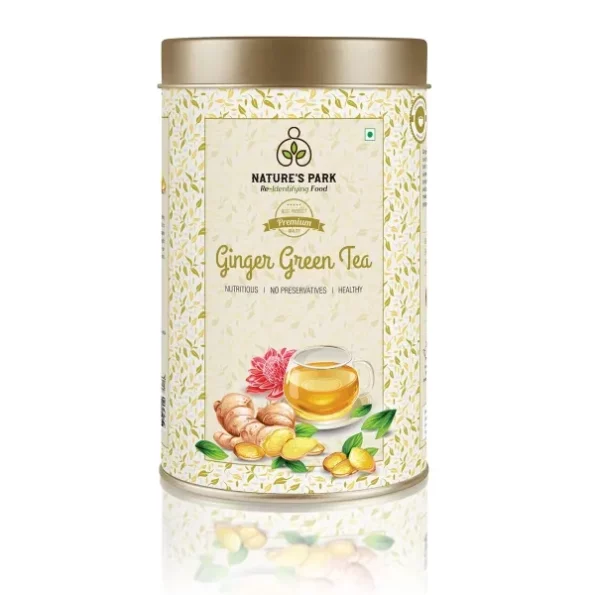 Nature's Park GINGER GREEN TEA, 150 Gm available on Herbkart