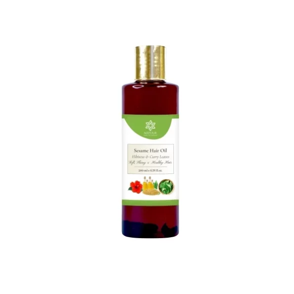 Natuur Sesame and Olive Herbal Hair Oil, 200 ml available on Herbkart