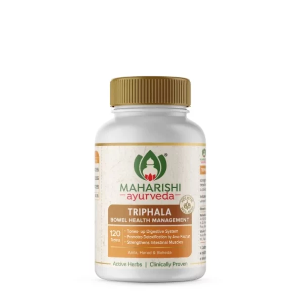 Maharishi Ayurveda Triphala Tablets 1000mg, 120 Tablets available on Herbkart