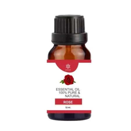 Natuur - Rose Essential Oil 100% Pure and Natural - 10 ml | 100% Therapeutic Used for Aromatherapy, Relaxation, Skin Care, Calm Sleep & Massage, Spiritual Rituals