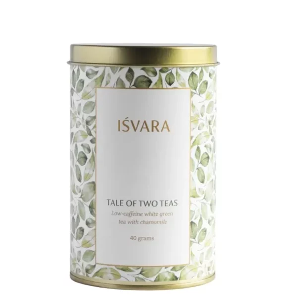 Isvara Green White Tea - Tale of Two Teas, blend of Organic green tea, Darjeeling white tea, chamomile, basil 40gm, Herbkart8t761f5PDT7DKL.webp, Herbkart8t761f5PDT7DKL