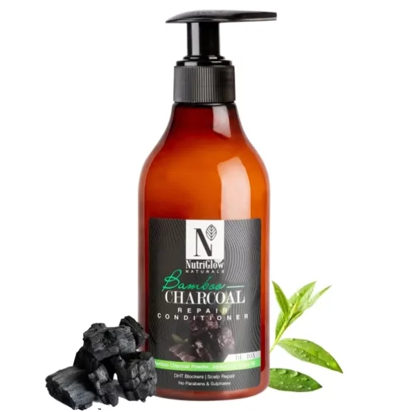 NutriGlow Natural's Bamboo Charcoal Conditioner, 300 ml available on Herbkart