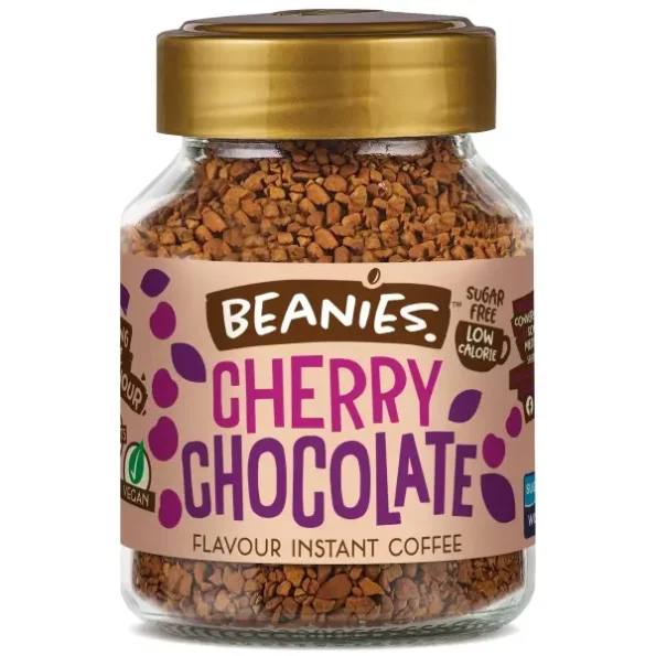 Beanies|Instant Flavoured Coffee Cherry Chocolate, 50 g available on Herbkart