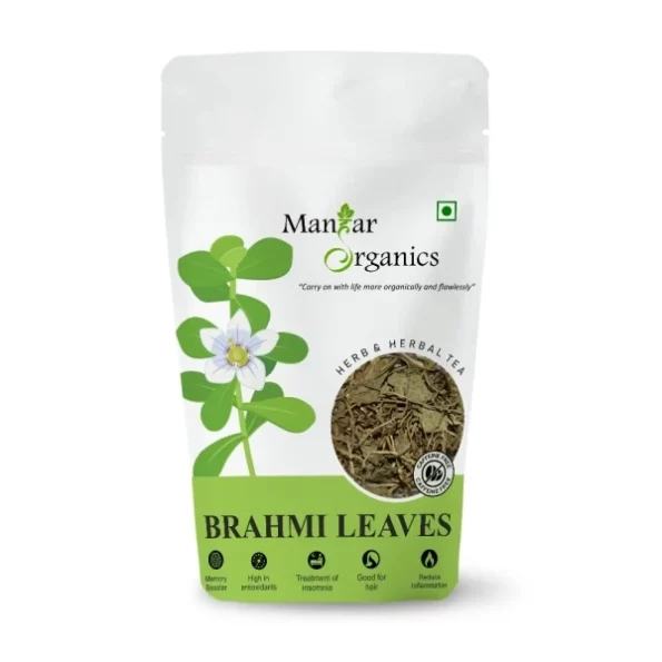 ManHar Organics - Brahmi Herbal Leaves 100gm available on Herbkart