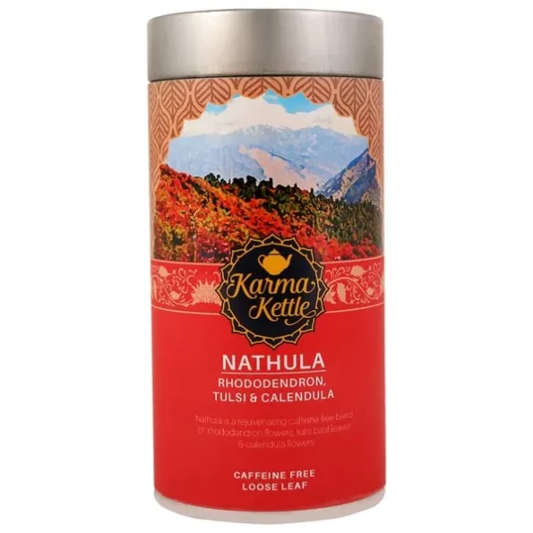 Karma Kettle Nathula Caffeine Free Tea with Rhododendron, Tulsi & Marigold, 50 Gm, Herbkart8t7611ObaQk3DL.webp, Herbkart8t7611ObaQk3DL