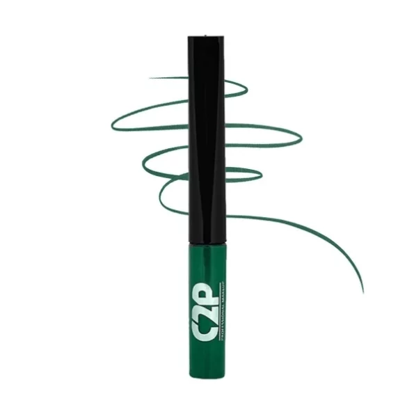 C2P Pro Playmate Smudge Proof Matte Liquid Eyeliner - Green, 5ml, Herbkart8t741dpUJdArkL.webp, Herbkart8t741dpUJdArkL